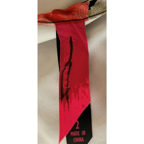 Pure Energy Blouse Sleeveless Stripe Floral Ruffle - Picture 5 of 8